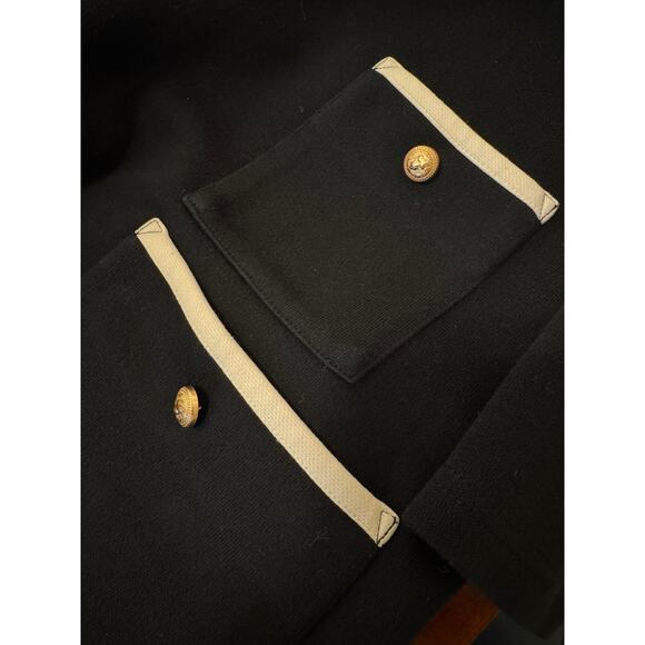 Tuckernuck Francois Black with White Piping Pockets Mod Dress Women’s Sz M - Picture 12 of 14